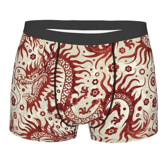 Bingfone Dragons1 Men's Underwear - Casual Stretch Boxer Briefs-X-Large