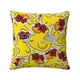 thumbnail image 1 of Bingfone Duck With Star Sunglasses Linen Throw Pillow Covers Cushion Case Pocket Button Vintage Farmhouse Pillowcase For Sofa Couch Bed 20"X20", 1 of 9