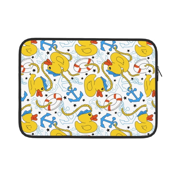 Bingfone Ducks and Anchors Laptop Sleeve Case 15 inch , 360° Protective Computer Carrying Bag