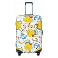 thumbnail image 1 of Bingfone Ducks and Anchors Luggage Cover Washable Suitcase Cover Protector Anti-scratch Suitcase cover Fits 18-32 Inch Luggage, 1 of 8