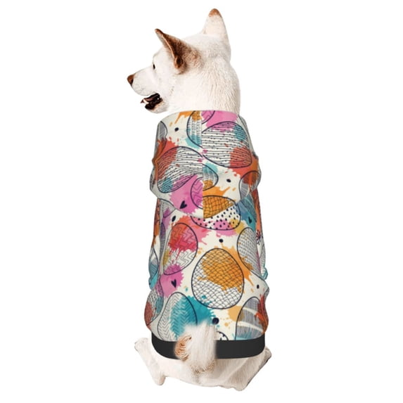 Bingfone Easter Egg Dog Clothes Hoodie, Pet Winter Coat,Puppy Sweatshirts for Small Dogs Boy Girl,Suitable for All Breeds-X-Large
