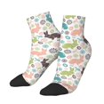 thumbnail image 1 of Bingfone Easter Rabbit Design Patterned Men's Women's Casual Cotton Socks, 1 of 5