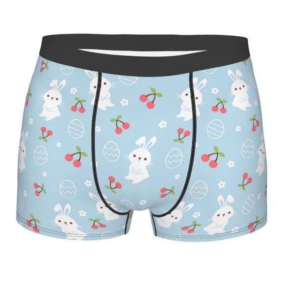 Bingfone Easter Rabbit Men's Underwear - Casual Stretch Boxer Briefs-Large