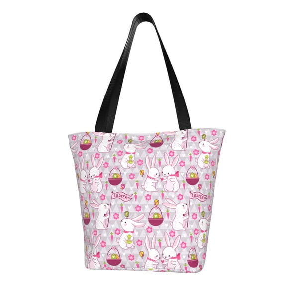 Bingfone Easter Rabbit Women Shoulder Tote Bags Casual Bag Ladies Shopping Handbag