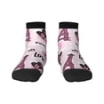 thumbnail image 1 of Bingfone Eiffel Tower And Butterflies Design Patterned Men'S Women'S Casual Cotton Socks, 1 of 9