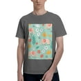thumbnail image 1 of Bingfone Elephant And Flowers Men'S Loose Fit Short-Sleeve Pocket T-Shirt, 1 of 7