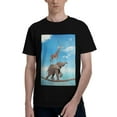 thumbnail image 1 of Bingfone Elephant Giraffe Men'S Loose Fit Short-Sleeve Pocket T-Shirt, 1 of 7