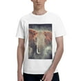 thumbnail image 1 of Bingfone Elephant In Smoke Men'S Loose Fit Short-Sleeve Pocket T-Shirt, 1 of 7