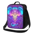 thumbnail image 1 of Bingfone Elephant In Tribal Style Reusable Insulated Lunch Bag Cooler For Work School Picnic Or Travel, 1 of 7