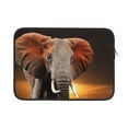 thumbnail image 1 of Bingfone Elephant Sunset In Kenya Laptop Sleeve Case 13 Inch, 360° Protective Computer Carrying Bag, 1 of 9