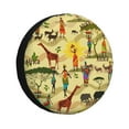 thumbnail image 1 of Bingfone Ethnic African Spare Tire Cover Weatherproof Universal Wheel Protectors For Rv Camper Travel Trailer Suv Truck 16 Inch, 1 of 9