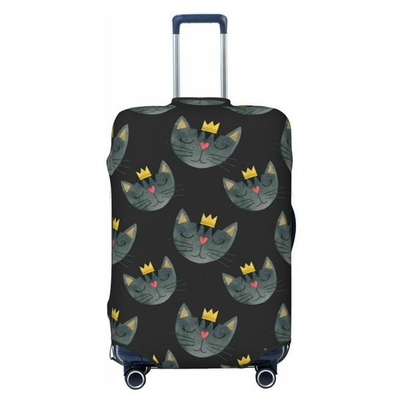 Bingfone Faces Of The Cat Luggage Cover Washable Suitcase Cover Protector Anti-Scratch Suitcase Cover Fits 18-32 Inch Luggage