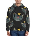 thumbnail image 1 of Bingfone Faces Of The Cat Men'S Drawstring Hoodie Long Sleeve Pocket Sweatshirts-4x-Large, 1 of 9