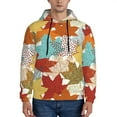 thumbnail image 1 of Bingfone Fall Maple Leaves Men'S Drawstring Hoodie Long Sleeve Pocket Sweatshirts-X-Large, 1 of 9