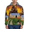 thumbnail image 1 of Bingfone Fall Village Scenery Men'S Drawstring Hoodie Long Sleeve Pocket Sweatshirts-X-Large, 1 of 9
