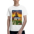 thumbnail image 1 of Bingfone Fall Village Scenery Men'S Loose Fit Short-Sleeve Pocket T-Shirt, 1 of 7