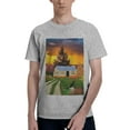 thumbnail image 1 of Bingfone Fall Village Scenery Men'S Loose Fit Short-Sleeve Pocket T-Shirt, 1 of 7
