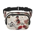 thumbnail image 1 of Bingfone Fanny Packs for Women Fashion Waist Packs Bag with Adjustable Strap Waterproof Everywhere Crossbody Belt Bag for Workout Running Travelling( Floral Leopard Butterflies ), 1 of 9