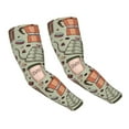 thumbnail image 1 of Bingfone Farmers Gardening Sleeves Sun Protection Arm Cooling Sleeves For Women Men With Thumb Hole - Coffee Makers Macaroons Chocolate, 1 of 8