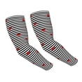 thumbnail image 1 of Bingfone Farmers Gardening Sleeves Sun Protection Arm Cooling Sleeves For Women Men With Thumb Hole - Ladybugs On Black And White Striped, 1 of 8