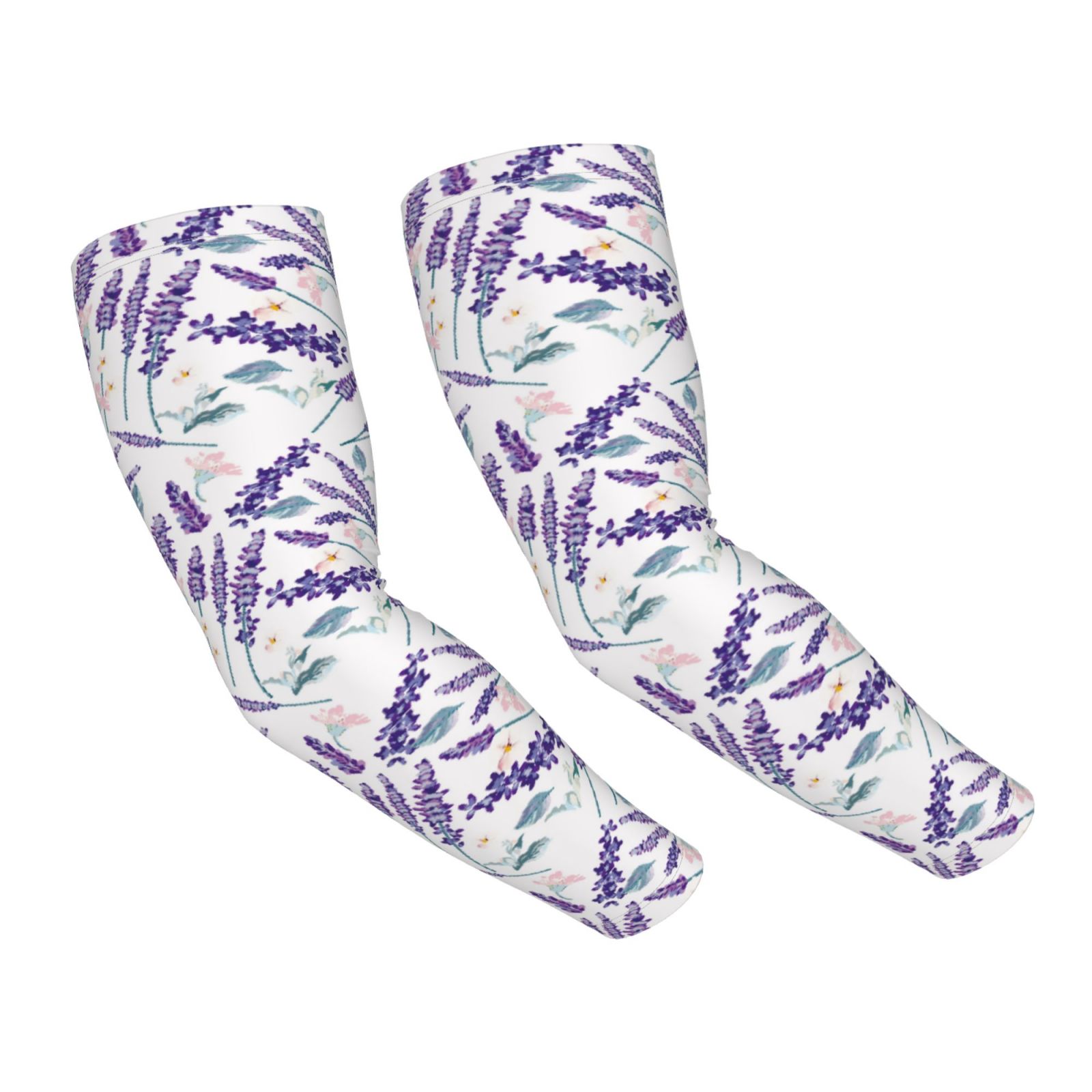 Botanical Floral Arm Sleeves For Women – UV Sun Protection, Cooling With Thumb Hole, One Size Fits Most - View #10
