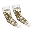 thumbnail image 1 of Bingfone Farmers Gardening Sleeves Sun Protection Arm Cooling Sleeves for Women Men with Thumb Hole - Western Scenery With Old Wagon, 1 of 7