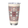 thumbnail image 1 of Bingfone Fashion Tatreez1 for 20 Oz Stainless Steel Travel Mug Double Wall Water Coffee Cup for Home,Office, Outdoor Works Great for Ice Drinks and Hot Beverage-Without Straw, 1 of 8