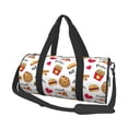 thumbnail image 1 of Bingfone Fast Food Print Gym Duffle Backpack for Men Women,Travel Weekender Carry-On Bags with Detachable Back Pack Straps for Traveling Overnight Climb Sports, 1 of 8