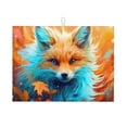 thumbnail image 1 of Bingfone Fiery Red Maple Leaf Fox ,18" x 24"Dish Drying Mat for Kitchen Counter,Ultra Absorbent Microfiber, 1 of 7