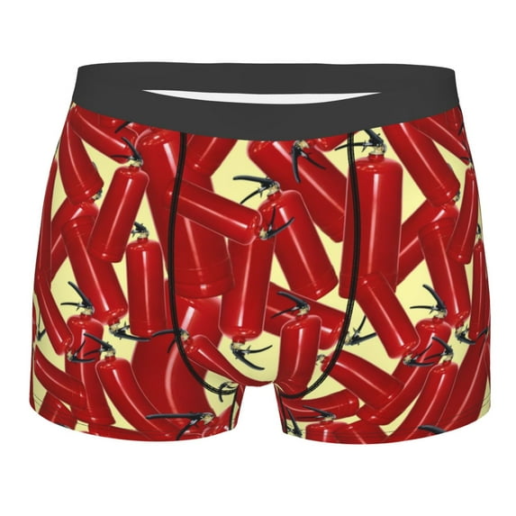 Bingfone Fire Extinguisher Men'S Underwear - Casual Stretch Boxer Briefs-Small