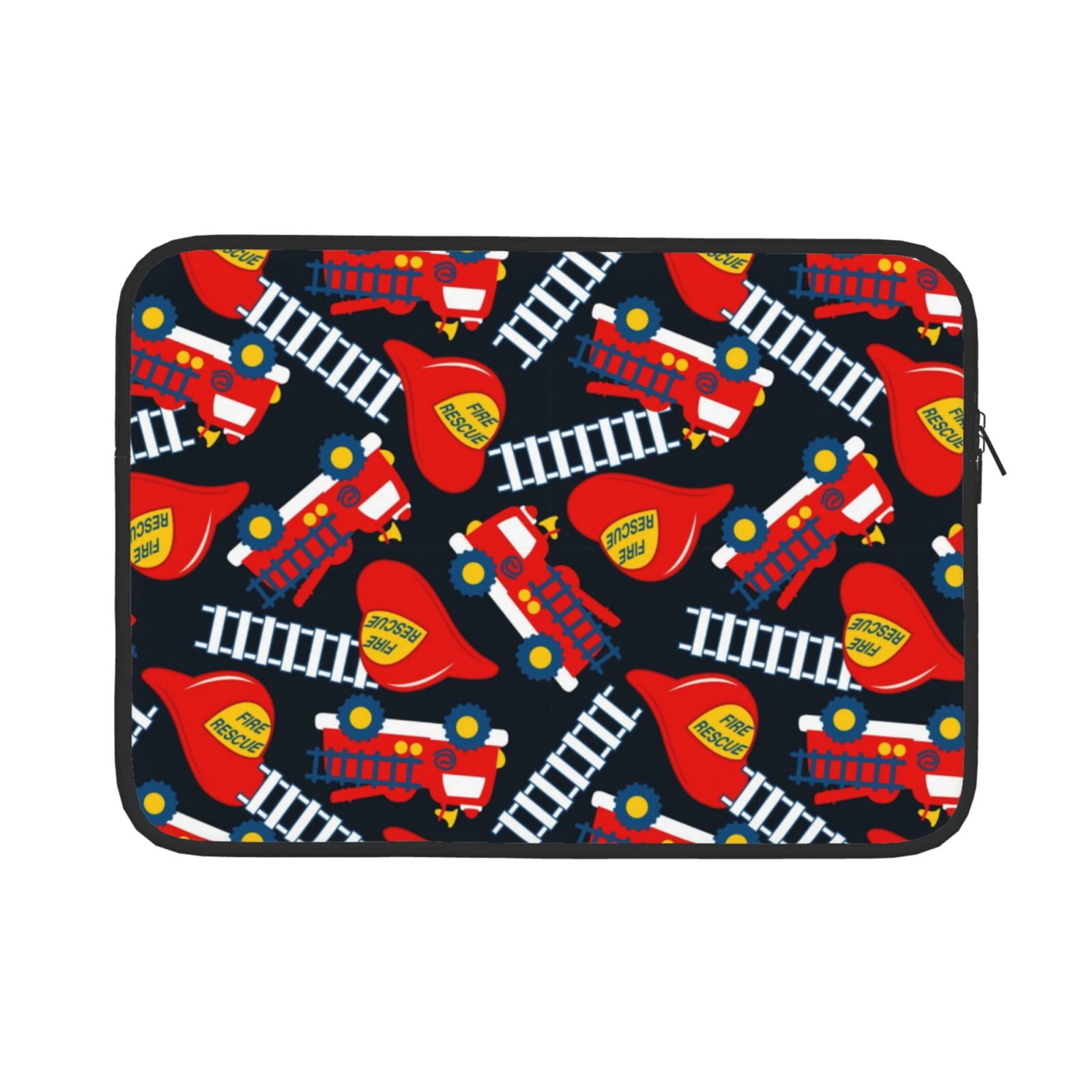 Bingfone Fire Rescue With Red Helmet And Truck Laptop Sleeve Case 13 ...