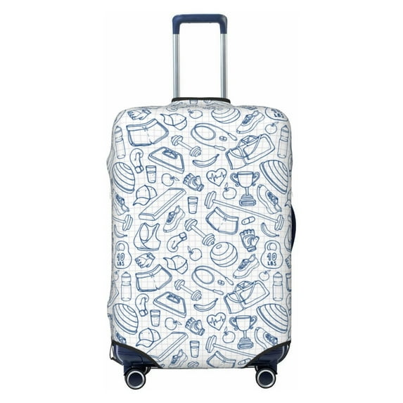 Bingfone Fitness Guru Luggage Cover Washable Suitcase Cover Protector Anti-scratch Suitcase cover Fits 18-32 Inch Luggage