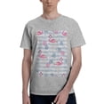 thumbnail image 1 of Bingfone Flamingo And Pineapple Men'S Loose Fit Short-Sleeve Pocket T-Shirt, 1 of 7