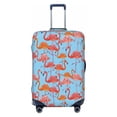thumbnail image 1 of Bingfone Flamingo Luggage Cover Washable Suitcase Cover Protector Anti-scratch Suitcase cover Fits 18-32 Inch Luggage, 1 of 8