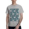 thumbnail image 1 of Bingfone Flamingo Men'S Loose Fit Short-Sleeve Pocket T-Shirt, 1 of 7
