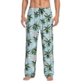 thumbnail image 1 of Bingfone Flamingos And Palms Mens All Over Print Sleep Pajama Pants-XX-Large, 1 of 1
