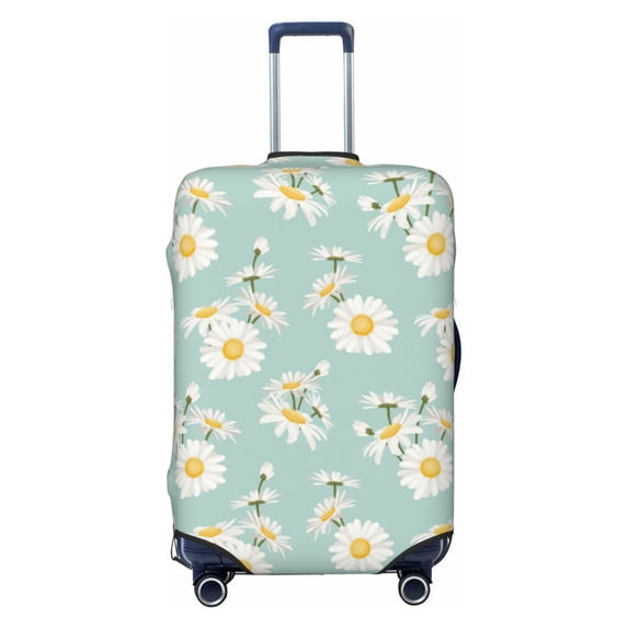 Bingfone Floral Daisy Luggage Cover Washable Suitcase Cover Protector Anti-scratch Suitcase cover Fits 18-32 Inch Luggage