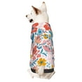 thumbnail image 1 of Bingfone Floral Ditsy Dog Clothes Hoodie, Pet Winter Coat,Puppy Sweatshirts For Small Dogs Boy Girl,Suitable For All Breeds-Large, 1 of 8