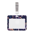 thumbnail image 1 of Bingfone Floral Hippie Mushrooms Card Badge Holder,For Girls Girly Women 4 X 3 Inch Nurses School Identity Cruise Travel Name Tags Cover Protector Case, 1 of 7