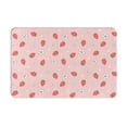 thumbnail image 1 of Bingfone Floral Strawberr Door Mat 16"x24" Front Entrance Non-Slip Low Profile Washable for Entryway, 1 of 7