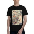 thumbnail image 1 of Bingfone Floral With Birds And Fantasy Flowers Men'S Loose Fit Short-Sleeve Pocket T-Shirt, 1 of 7