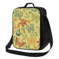thumbnail image 1 of Bingfone Floral with Butterflies Reusable Insulated Lunch Bag Cooler for Work School Picnic or Travel, 1 of 9