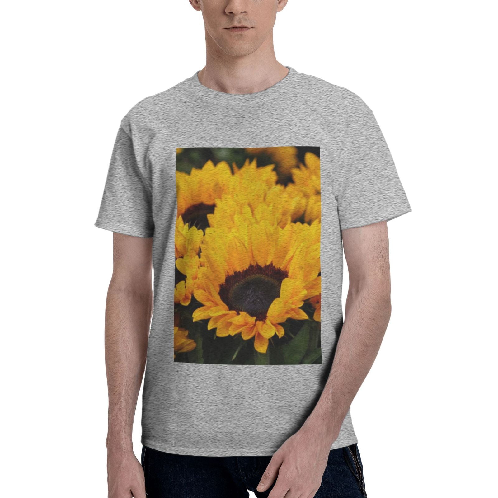 Sunflower And Chamomile Men's Short Sleeve Shirt