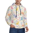 thumbnail image 1 of Bingfone Flower Color Rabbit Men's Drawstring Hoodie Long Sleeve Pocket Sweatshirts-4X-Large, 1 of 6