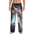 thumbnail image 1 of Bingfone Flower Crown White Horse Mens All Over Print Sleep Pajama Pants-X-Large, 1 of 5