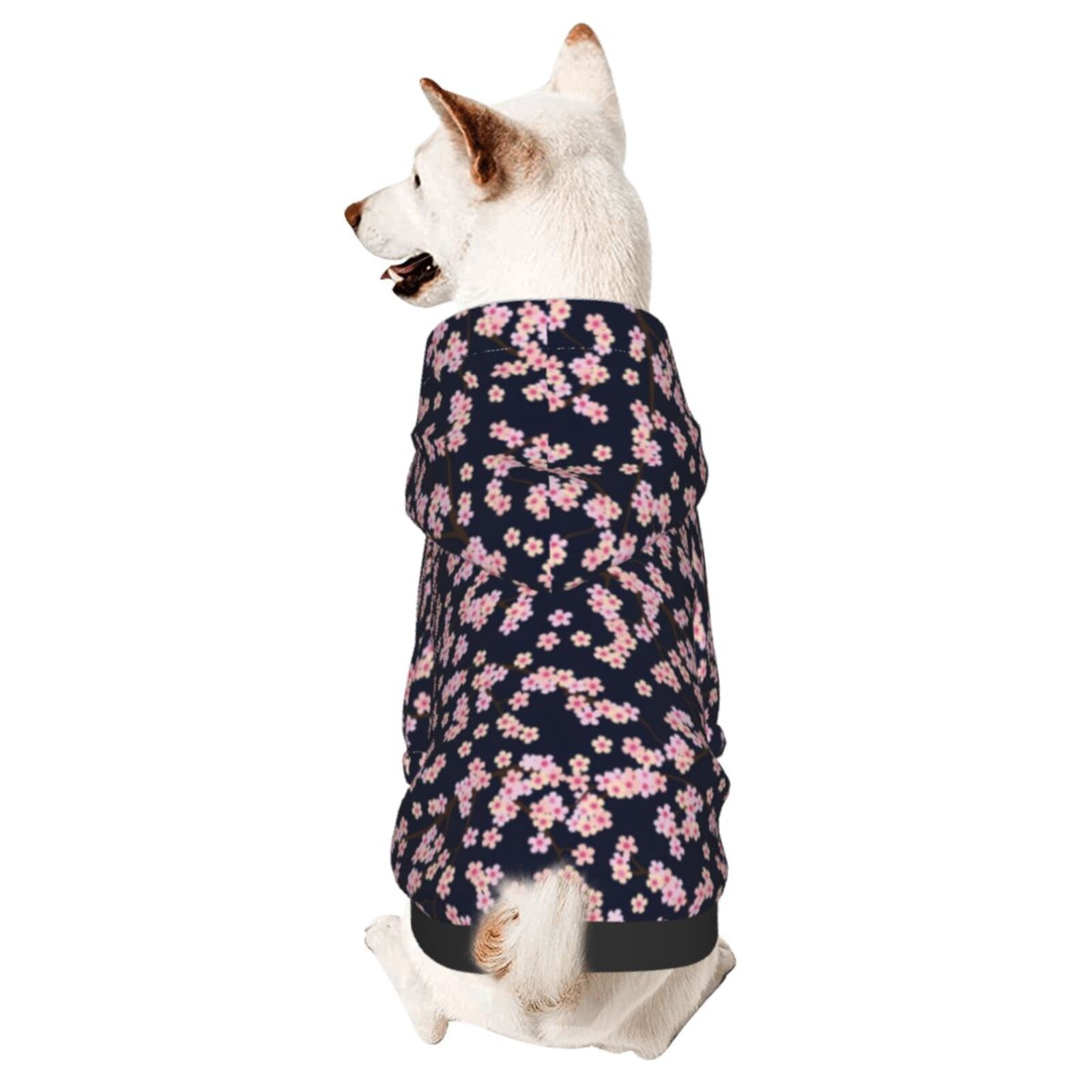 Bingfone Flower Dog Clothes Hoodie, Pet Winter Coat,Puppy Sweatshirts