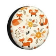 thumbnail image 1 of Bingfone Flower Fox Spare Tire Cover Weatherproof Universal Wheel Protectors For Rv Camper Travel Trailer Suv Truck 14 Inch, 1 of 9