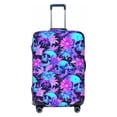 thumbnail image 1 of Bingfone Flower Happy Skull Luggage Cover Washable Suitcase Cover Protector Anti-scratch Suitcase cover Fits 18-32 Inch Luggage (No luggage included), 1 of 8