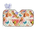 thumbnail image 1 of Bingfone Flowers And Birds Watercolor Car Windshield Sun Shade Protector Keep Your Vehicle Cool Sun Shield Visor Cover Foldable For Car Truck Suv-Small, 1 of 9