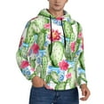 thumbnail image 1 of Bingfone Flowers And Cactus Men'S Drawstring Hoodie Long Sleeve Pocket Sweatshirts-4x-Large, 1 of 9